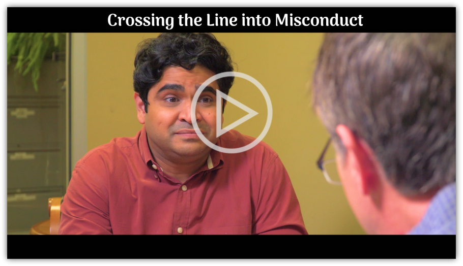 Crossing the line into misconduct