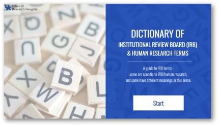Research Dictionary Interactive Tool